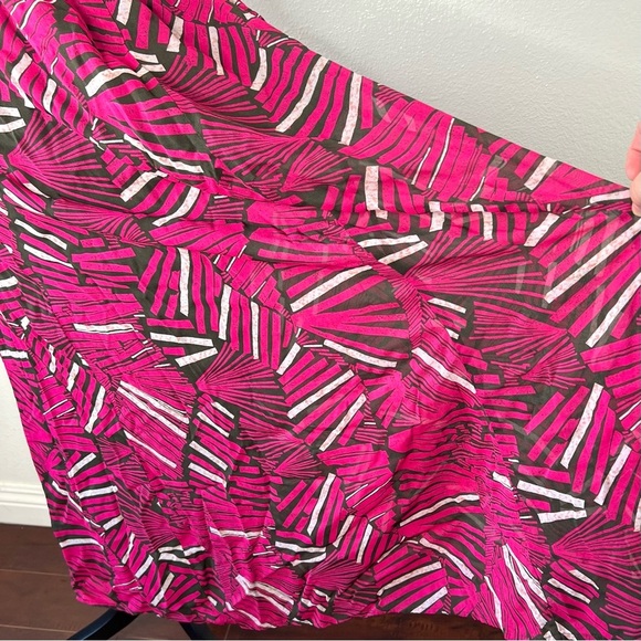 ANTHROPOLOGIE Maeve Kelli Halter Maxi Dress Pink Sleeveless Printed Size XS - Picture 9 of 14
